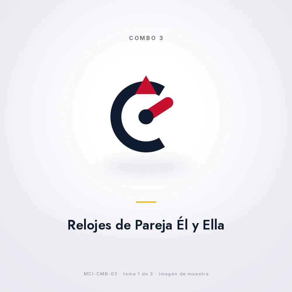 COMBO 3: Relojes de Pareja Él y Ella
