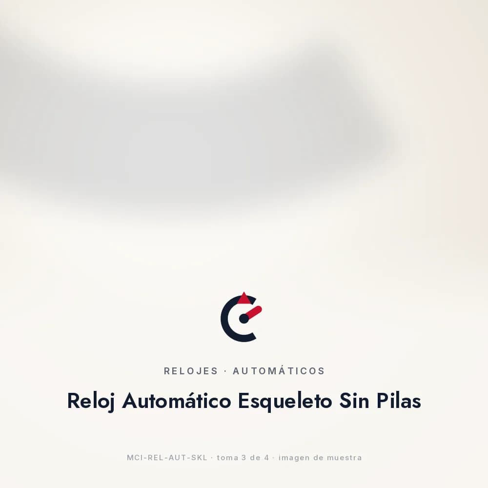 Reloj Automático Esqueleto Sin Pilas, video corto o secuencia del rotor girando (para pauta en reels/tiktok)