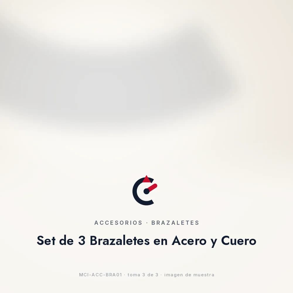 Set de 3 Brazaletes en Acero y Cuero, macro del cierre de imán y de la piedra ojo de tigre