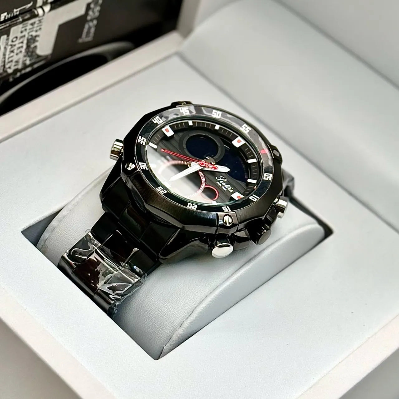 Reloj Scottie 1146 Dual Time en Acero | Cronómetro, Alarma y Resistente al Agua